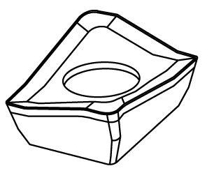 رأس طحن معدني صلب KF18-0712R-U6K M20P