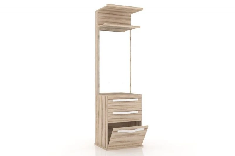 Combined Vanity with Mirror Marta LD 124.100.000 (White/Desira Ash)