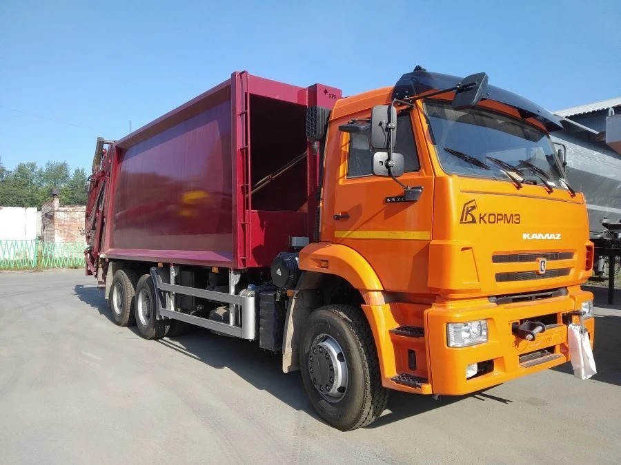 شاحنة جمع النفايات MZ20-K55-01 على قاعدة شاسيه كاMAZ 65115