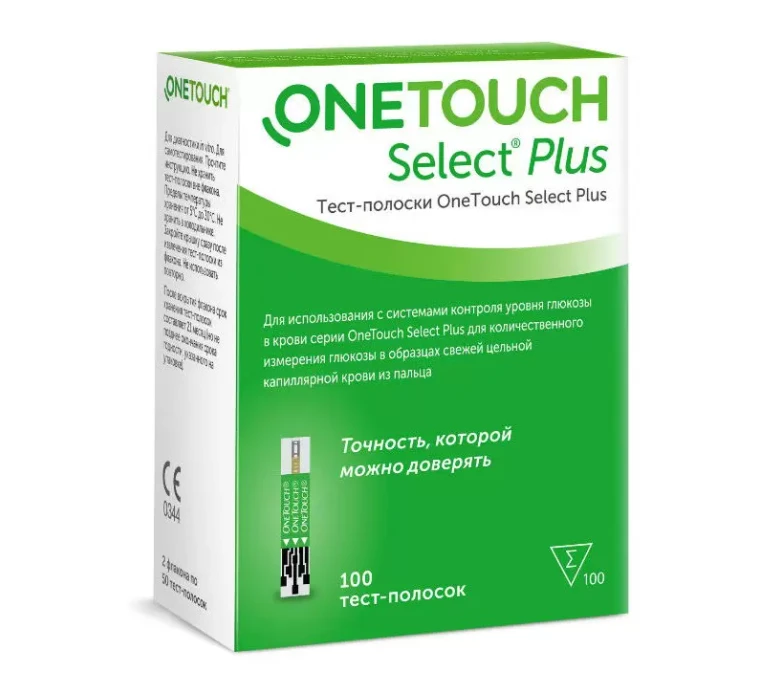شرائط اختبار OneTouch Select® Plus 100