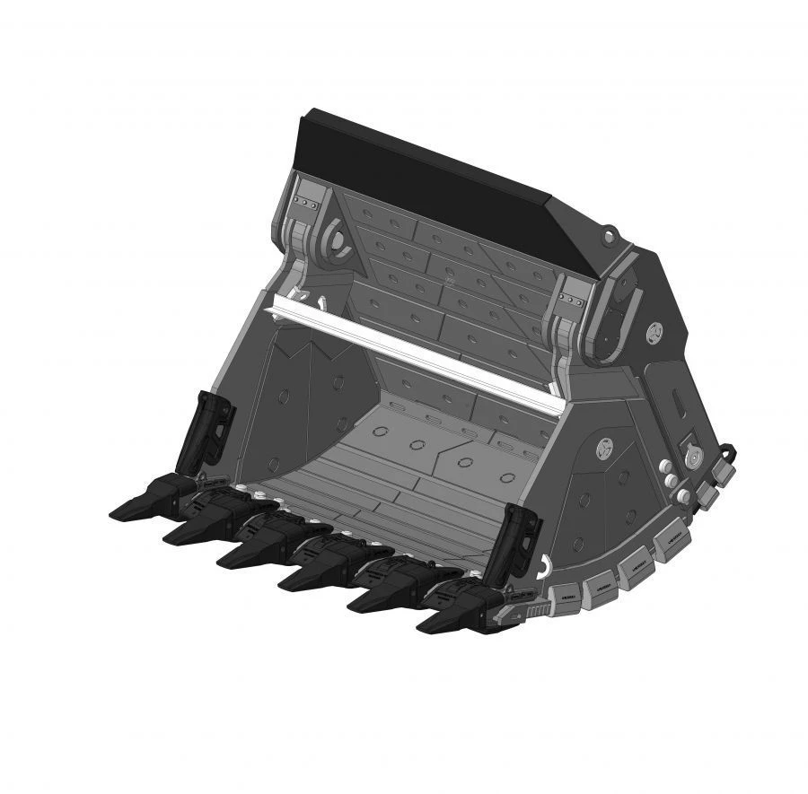 دلو مباشر PC-1250 للجرارات - سعة 7.2م³