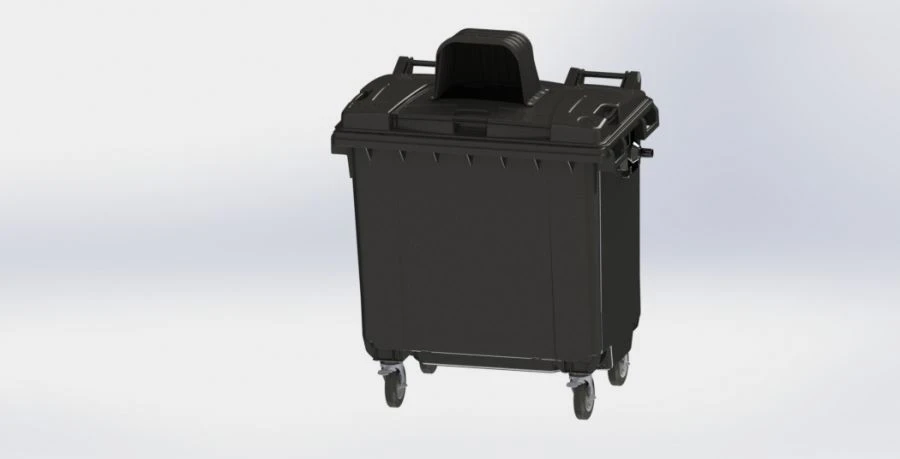 Mobile Waste Container 770L Art.26.C19.H (20.804.98.PE; 21.053.98.T)