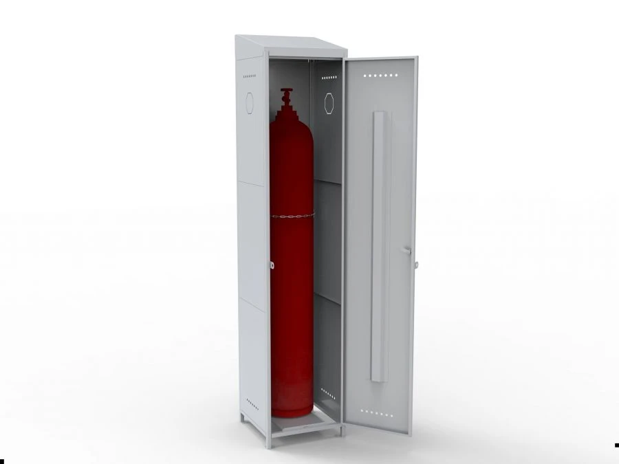 Gas Cylinder Storage Cabinet with Sloping Roof SG-1kr