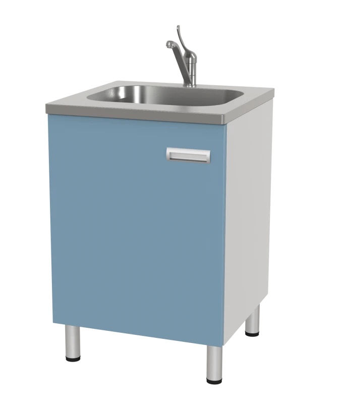 طاولة مختبر مع حوض و باب SL-02-MSK (SL-02-207)