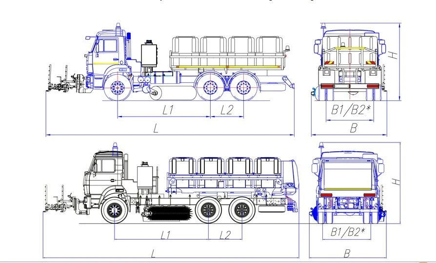 آلة صيانة الطرق نموذج MK-4532-07 مع مجموعة المعدات الصيفية