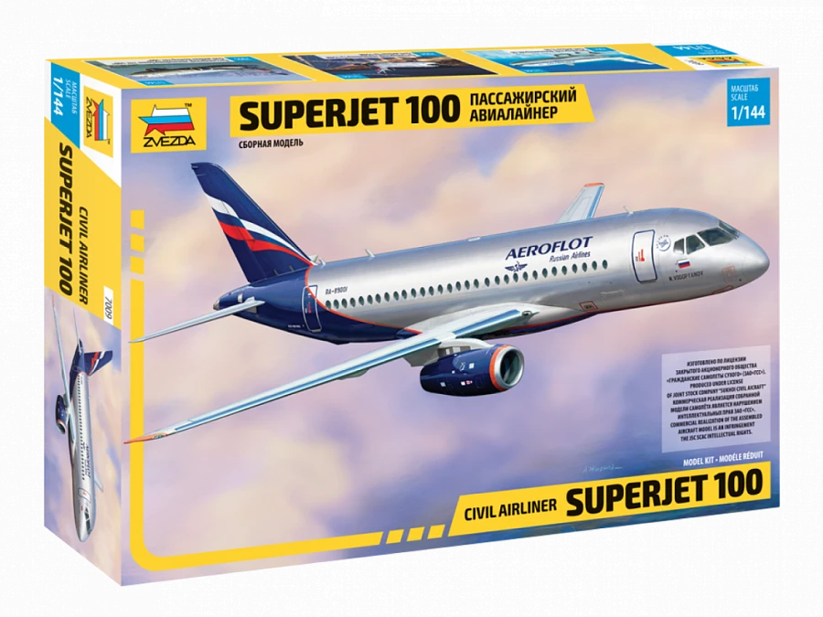 Regional Passenger Aircraft Model Superjet 100