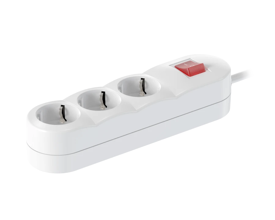 كابل تمديد CADUCEUS ALING 3x16A مع مفتاح 3.6kW، 250V