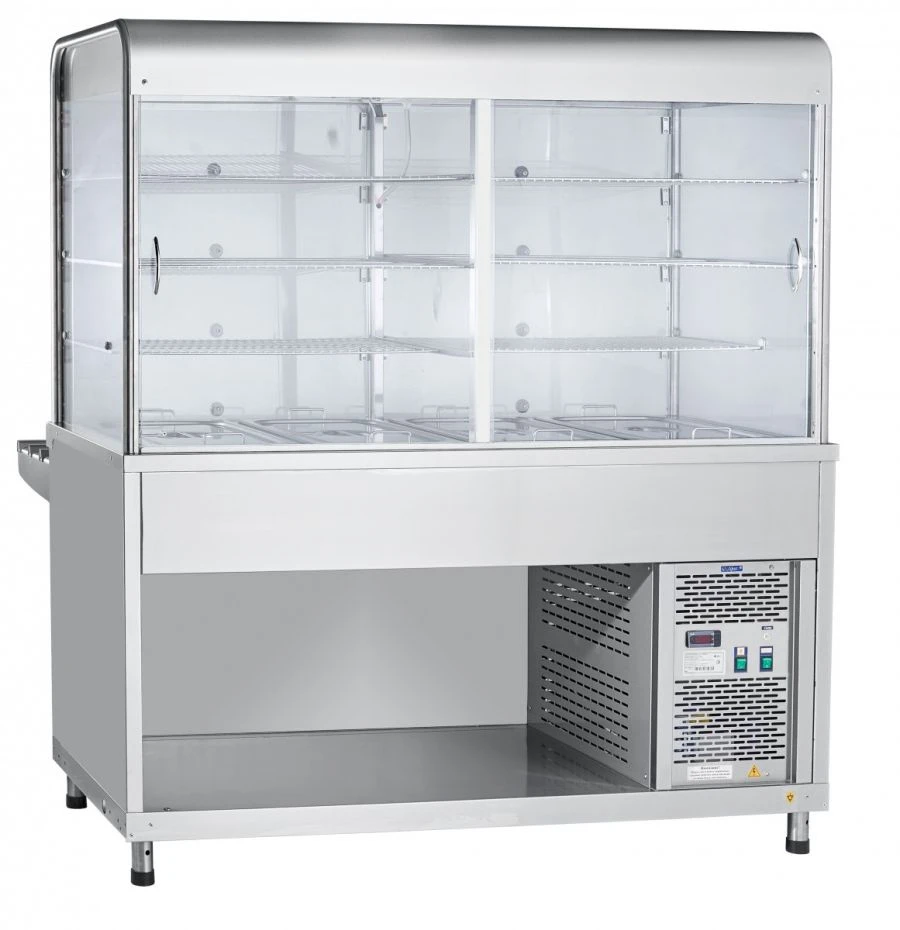 High-Temperature Refrigerated Display Showcase with Neutral Cabinet PVV(N)-70KM-S-03-NSH