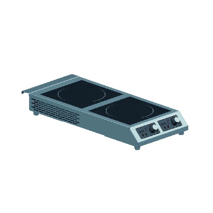 موقد تحريضي عمودي مزدوج للطهي الفعال MV PI-2V