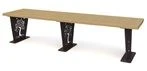 Decorative Park Bench "Square" S-1.37