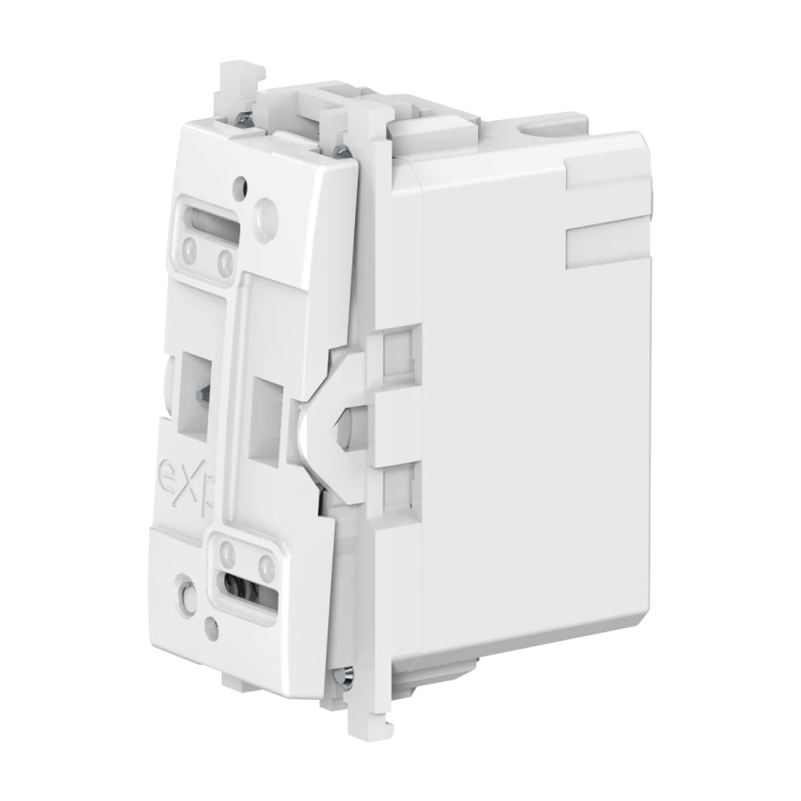 مفتاح تثبيت مخفي Caduceus Aling Experience 1-زر 16أ 250ف أبيض نموذج 72111