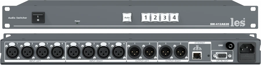 4-in-1 Symmetrical Stereo Signal Switcher SW-412AS2E