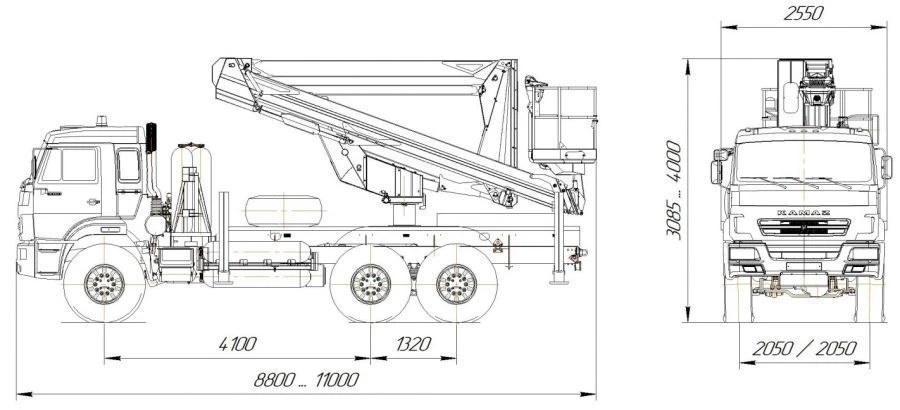 Hydraulic Lift Vehicle R180T, VА180T Velmash Type 57564 Mod 57563H