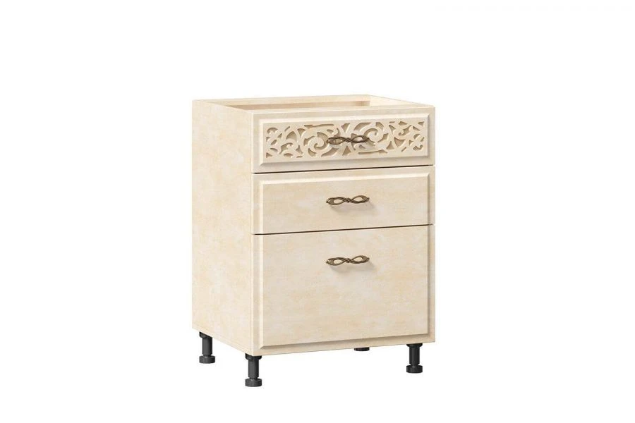 Kitchen Cabinet with 3 Drawers 600mm Rustic Type 4 LD.270140.000
