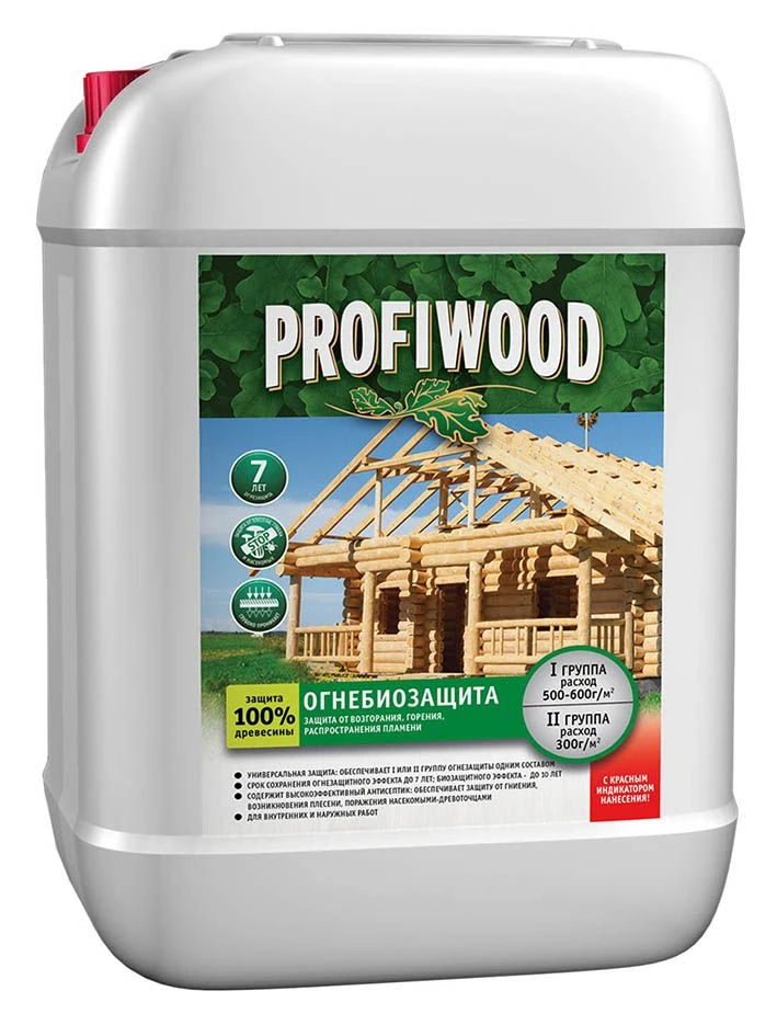 طلاء حماية خشب مقاوم للحريق PROFIWOOD من الدرجة I/II مع مؤشر