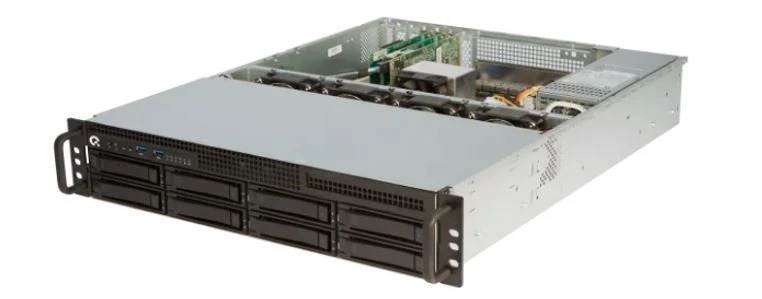 خادم مدمج 2U للتثبيت في الأرفف مع إدارة عن بُعد أكواريوس T40 S208DF
