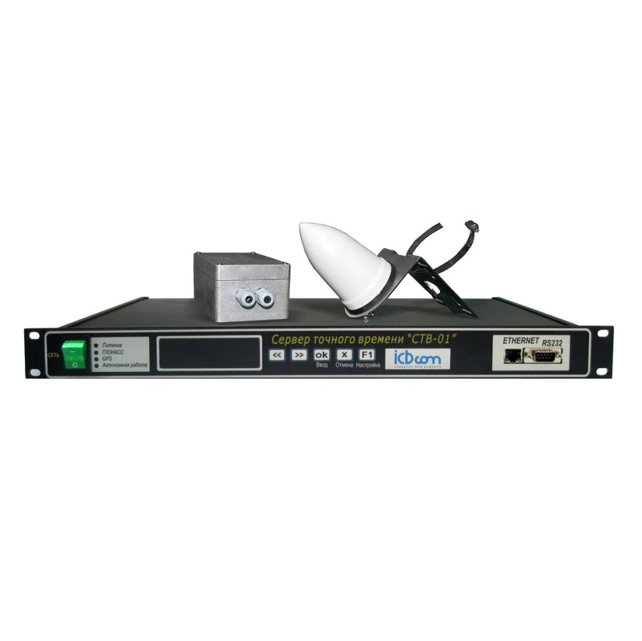 خوادم الوقت الدقيقة STV-01 ASNB.428000.001-01 لتركيبها في أرفف 19''، ارتفاع 1U