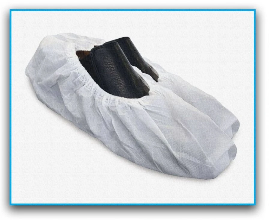 غطاء أحذية طبي disposable غير معقم 40x15 سم مع حزامين مطاطيين