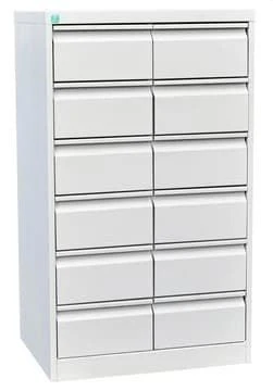 High-Security Metal Filing Cabinet Practik D-19