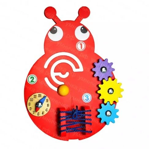 Educational Busy Board "Ladybug" Caramel BZ4-004