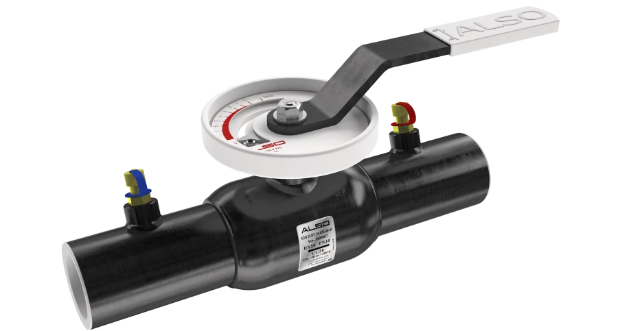 ALSO Ball Valve with Nipples for Measurement Equipment KSH.P.BV.M.065.25-01