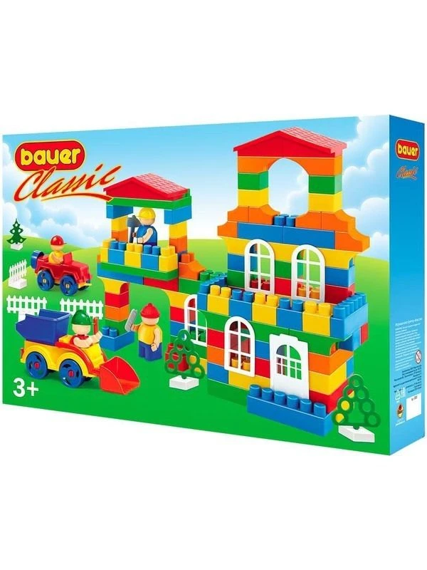 Educational Building Toy for Kids - Bauer Classic Series, 163 Pieces, Model 697