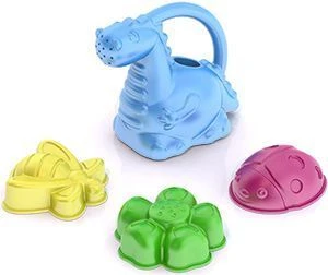 Sand Play Set #77 (Butterfly, Flower, Ladybug Molds + Watering Can)