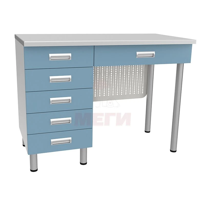 طاولة مختبرية مع أدراج وخزانة SL-04-MSK (SL-04-205)