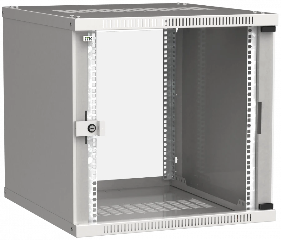 LINEA WE 12U Wall-Mounted Cabinet 600x650mm with Glass Door - LWE3-12U67-GF