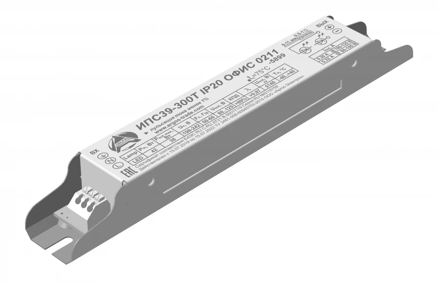 مصدر الطاقة LED IPS39-300T IP20 للإضاءة الداخلية