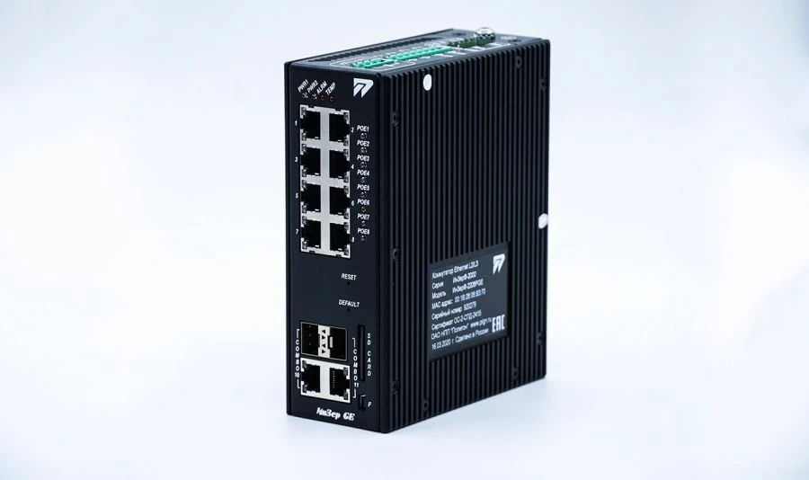 مفتاح L2+ مدارة صناعي لنقل حزم البيانات - إنزر-2208PGE