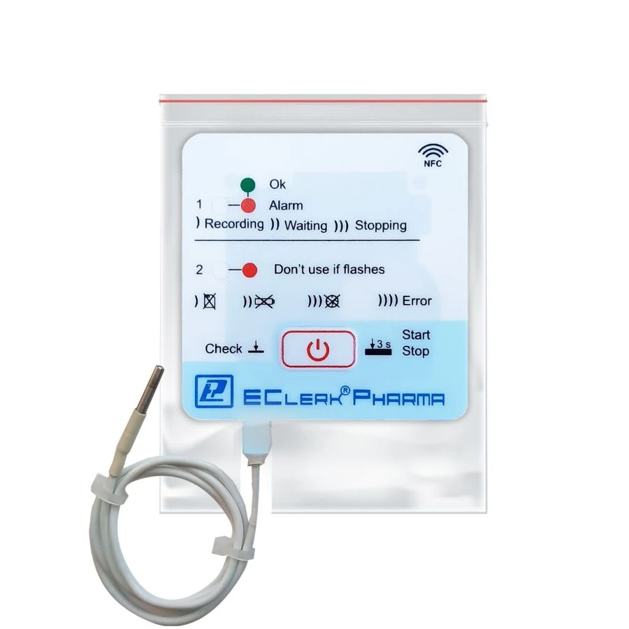 مسجل حرارة مستقل EClerk-Pharma-NFC-e