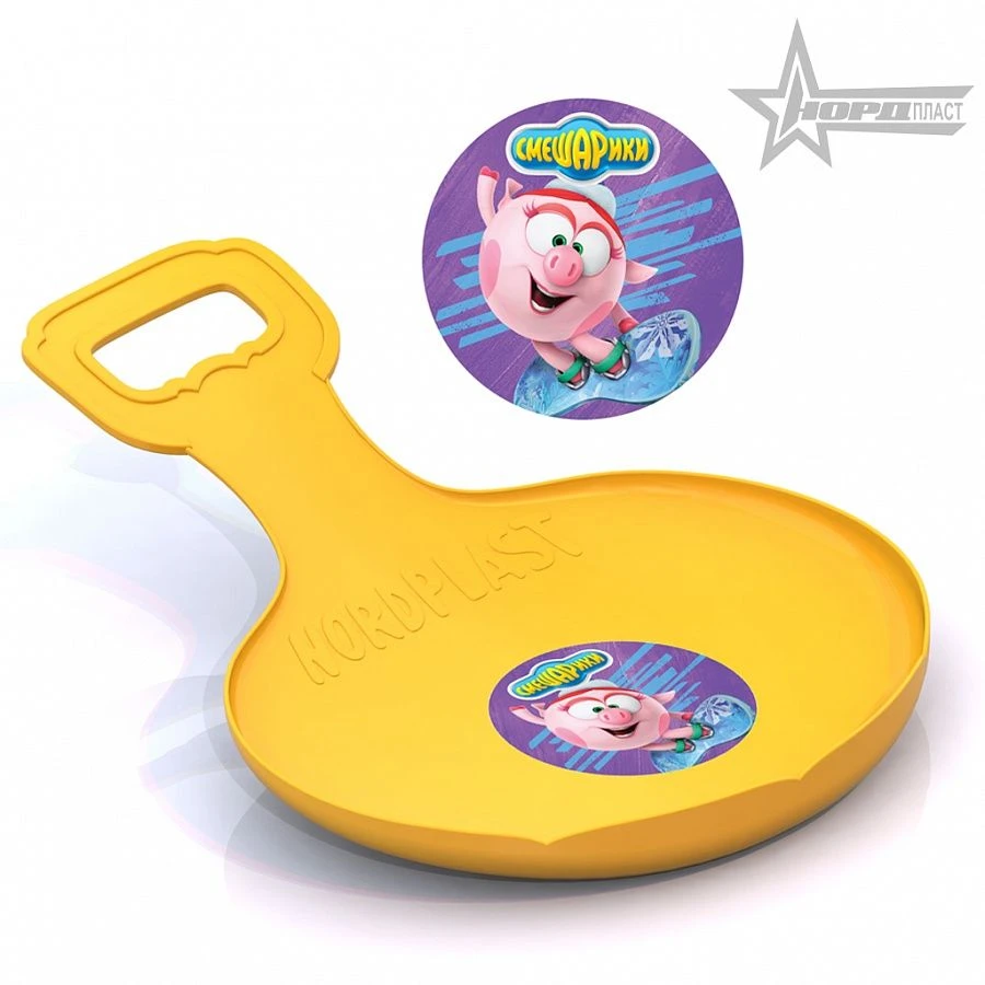 Classic Sled "Nyusha" from Smeshariki