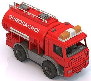Detailed Fire Hazard Tanker Truck for Kids