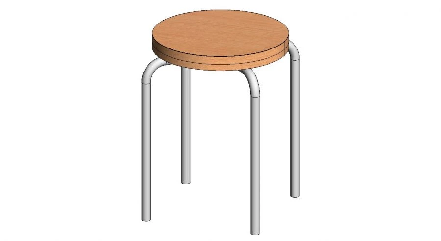 Stool من القماش أو الجلد الصناعي - موديل TM-2