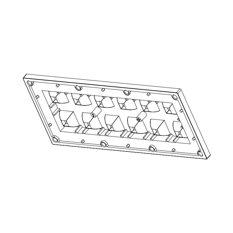 عدسة LED للإضاءة AMT-HB-173x70-5050(12)-60-SQ
