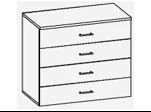 Cozy Series Chests of Drawers, 824x432x850 mm