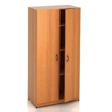 Wooden Two-Door Wardrobe for Storage