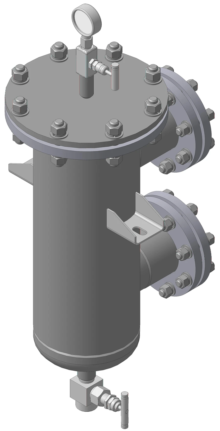 Gas Filter for Cleaning Compressed Air and Hydrogen Gas - FGNf