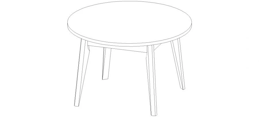 طاولة قهوة مجموعة أثاث غرفة المعيشة "سالڤادور" فن. C1.D70D S01