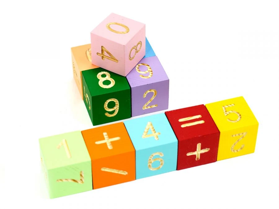 مكعبات الأرقام التعليمية للأطفال - ЦИФРЫ