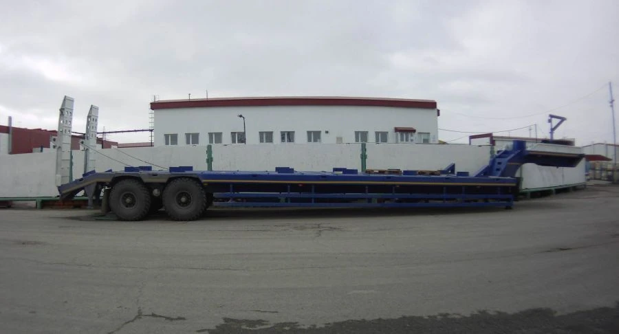 Semi-Trailer SAV 931822-0000060-B with Pneumatic Suspension and Mechanical Ramps