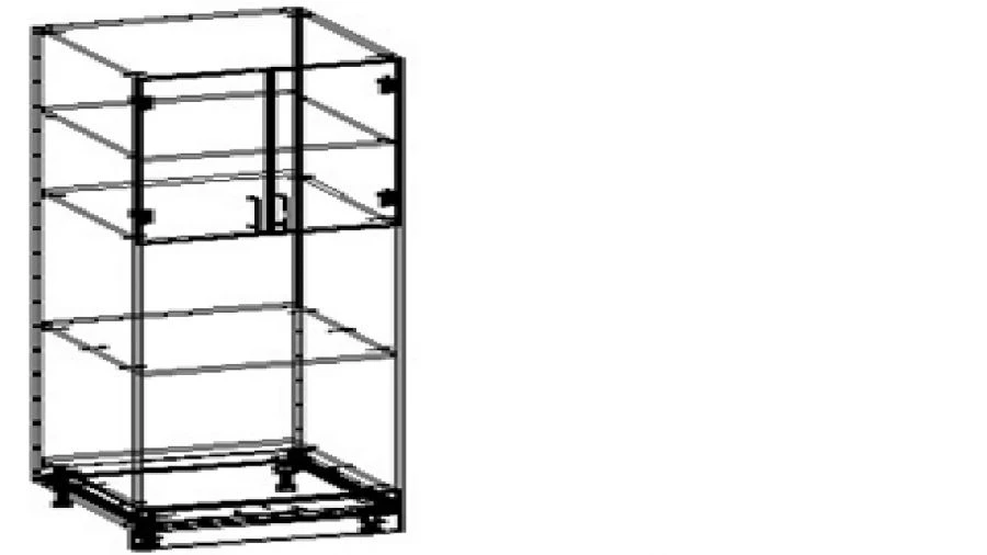 Built-in Equipment Cabinet TV-BSHVT-5.5.01-01