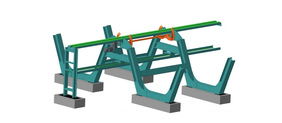 Log Sorting Conveyor Accumulation Drop Module AXEL 11-1