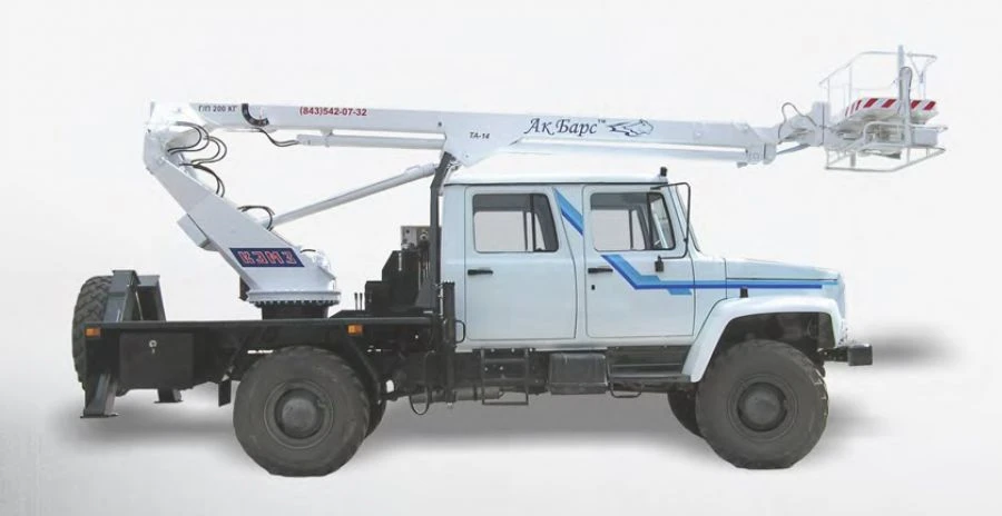 منصة العمل الهوائية TA-14 على شاسيه GAZ-C41R92 و GAZ-C42A43 و GAZ-C42R92