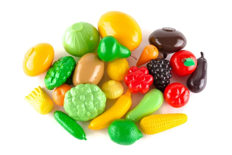 مجموعة كبيرة من الفواكه والخضروات للأطفال 1/8