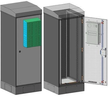 Outdoor Telecommunications Cabinet for Equipment SHU-P-38U-700x2145x750-KN-Nt