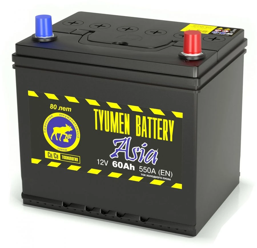 بطارية بدء التشغيل الرصاصية TYUMEN BATTERY 6СТ-60LR ASIA