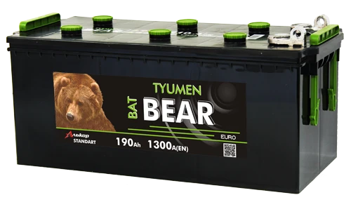 بطارية رصاصية لبدء محركات الاحتراق الداخلي 12 فولت 190 أمبير Tyumen BatBEAR