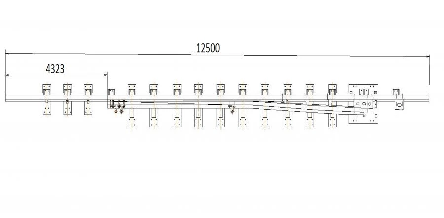 R50 Straight Rail with Curved Point for Switches SP 574-05